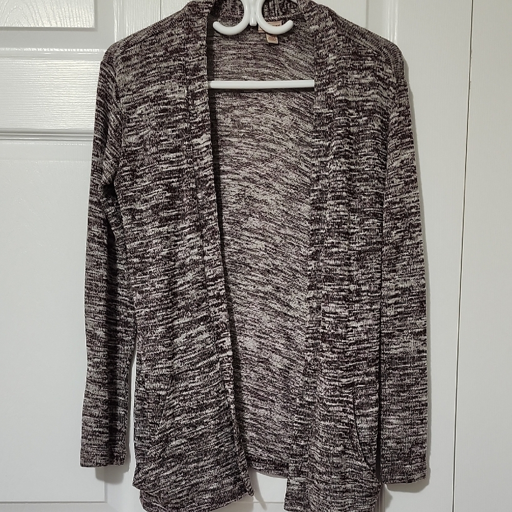 Cape Juby Purple and White Knit Cardigan